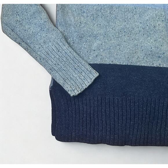 Zaket & Plover Merino Wool Blend Colorblock Sweater, Size M - Picture 3 of 8